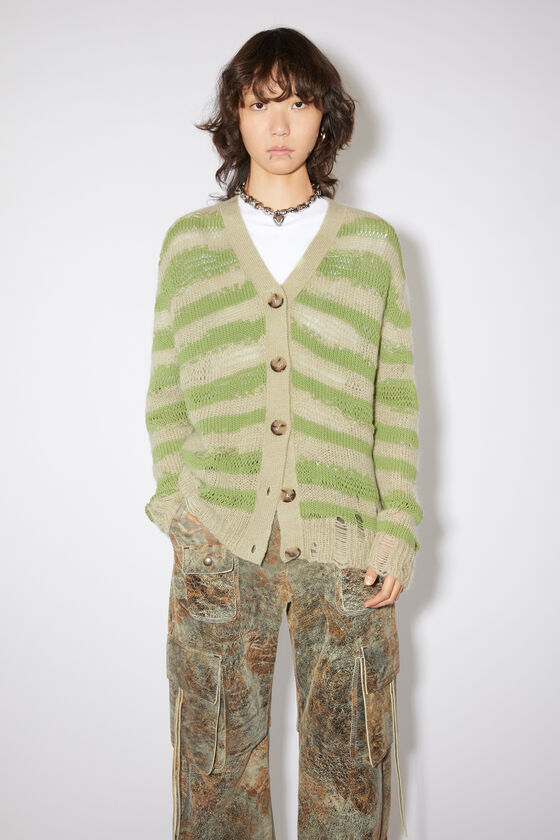 (image for) Sturdy Distressed stripe cardigan